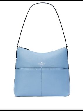 KATE SPADE Bailey Light Blue Leather Shoulder Bag